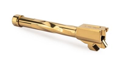 Zaffiri Precision Barrel for Sig P320F Full Size Threaded TiN Gold