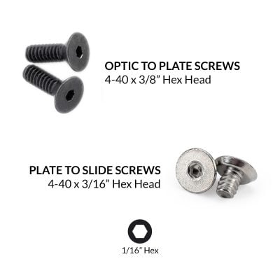 Adapter Plate Screws - RMR to RMSc
