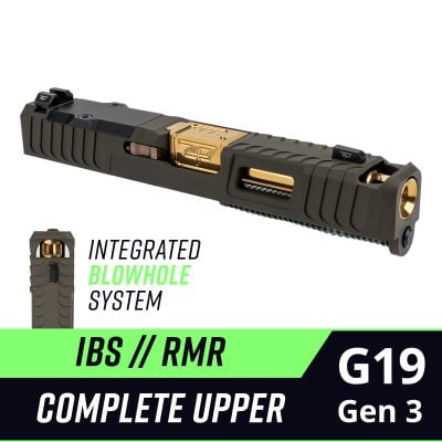 Integrated Blowhole System (IBS) Complete Upper for Glock 19 Gen 3
