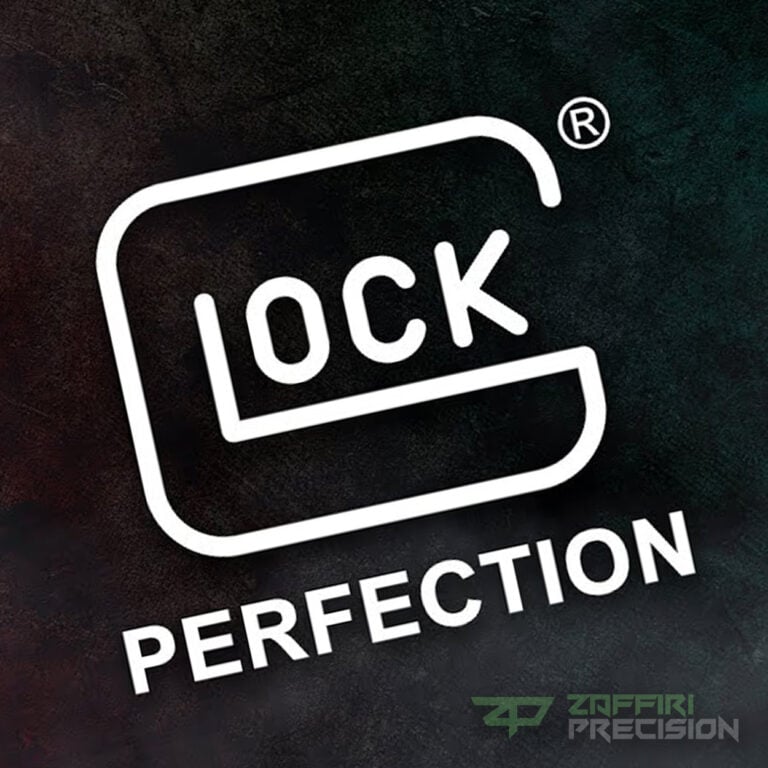 Glock Perfection logo with Zaffiri Precision – defending 2nd Amendment rights against California roster ban. Glock Perfection + Zaffiri Precision = Unstoppable. The V Series is Glock’s answer to unconstitutional bans.