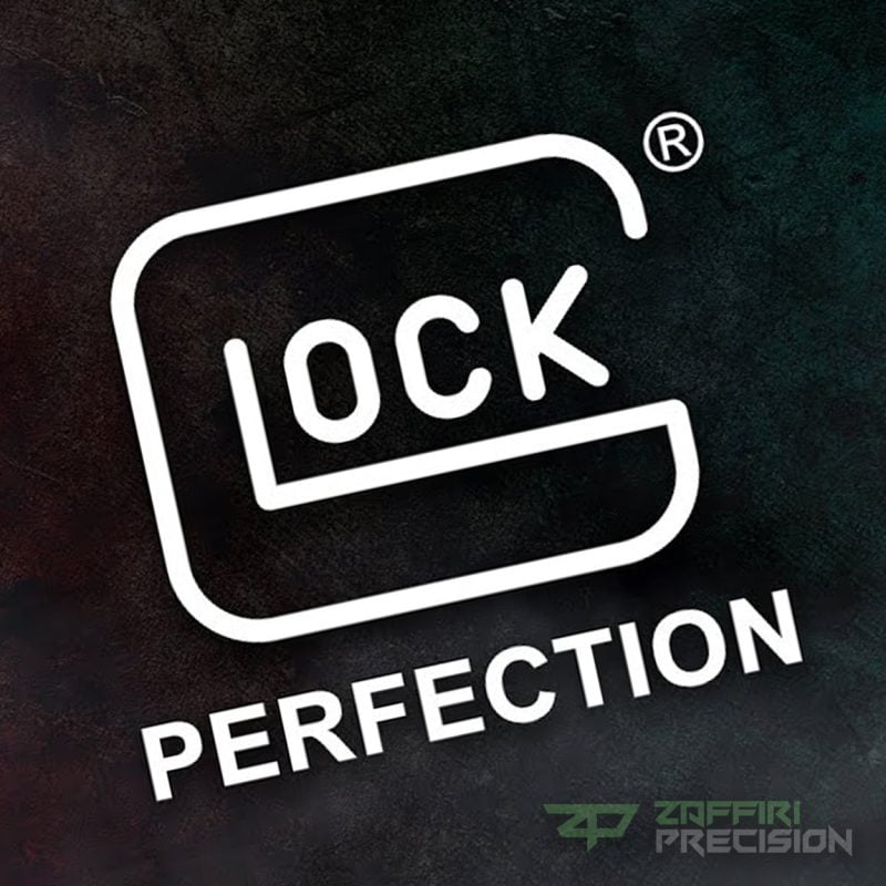 Glock Perfection logo with Zaffiri Precision – defending 2nd Amendment rights against California roster ban. Glock Perfection + Zaffiri Precision = Unstoppable. The V Series is Glock’s answer to unconstitutional bans.