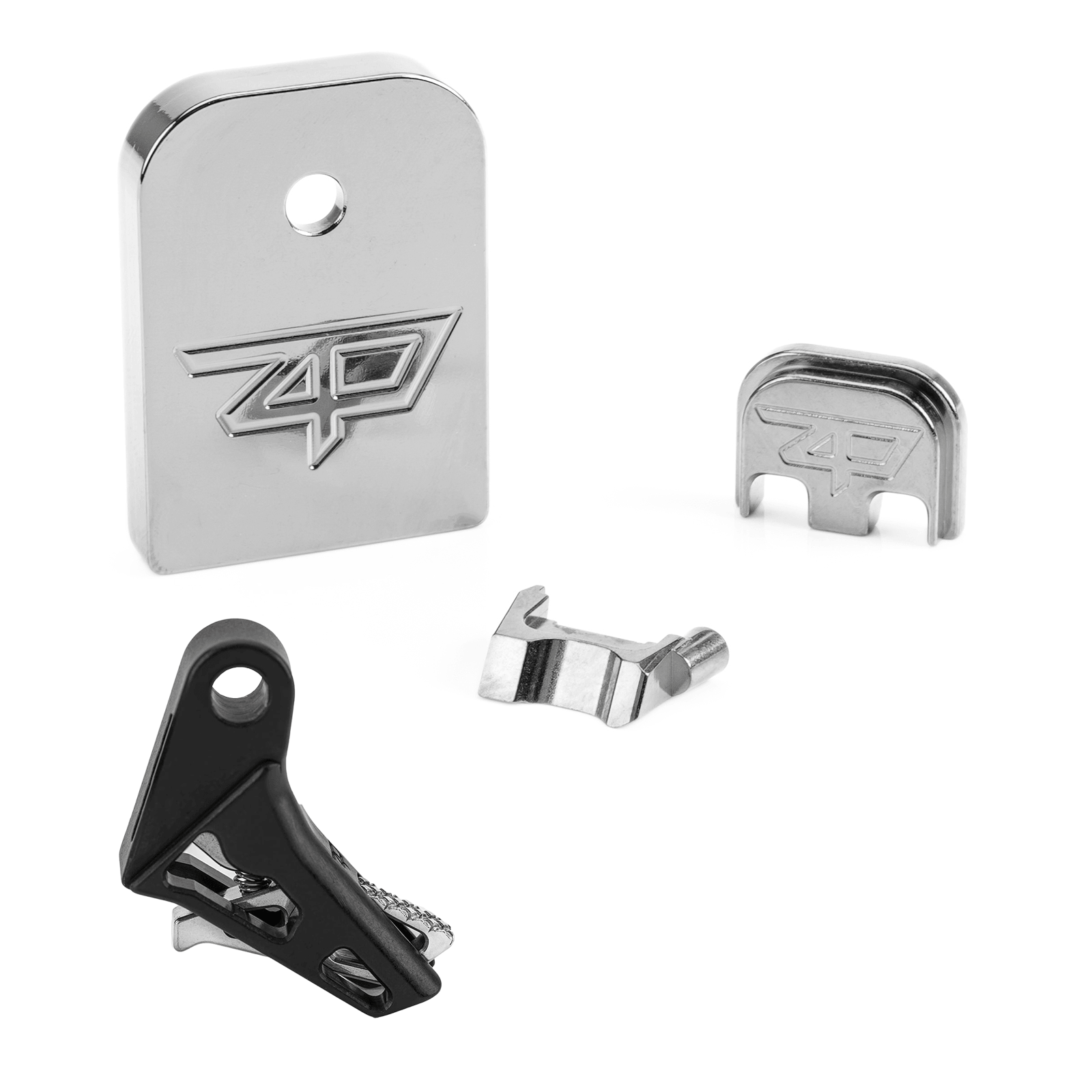 ZP Finishing Kit for Glock - Billet Extractor, Magazine Plate, Back Plate, and Trigger - Image 7