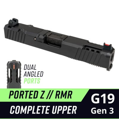 Z Series Ported Complete Upper for Glock 19 Gen 3 - RMR Cut