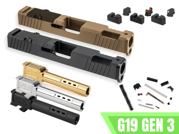 Z Series Ported Complete Upper for Glock 19 Gen 3