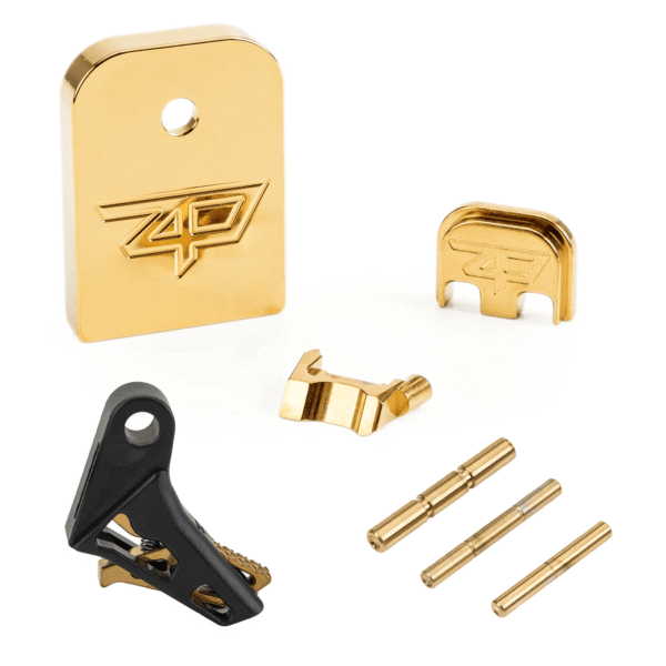 ZP Finishing Kit for Glock - Billet Extractor, Magazine Plate, Back Plate, Finishing Pins, and Trigger