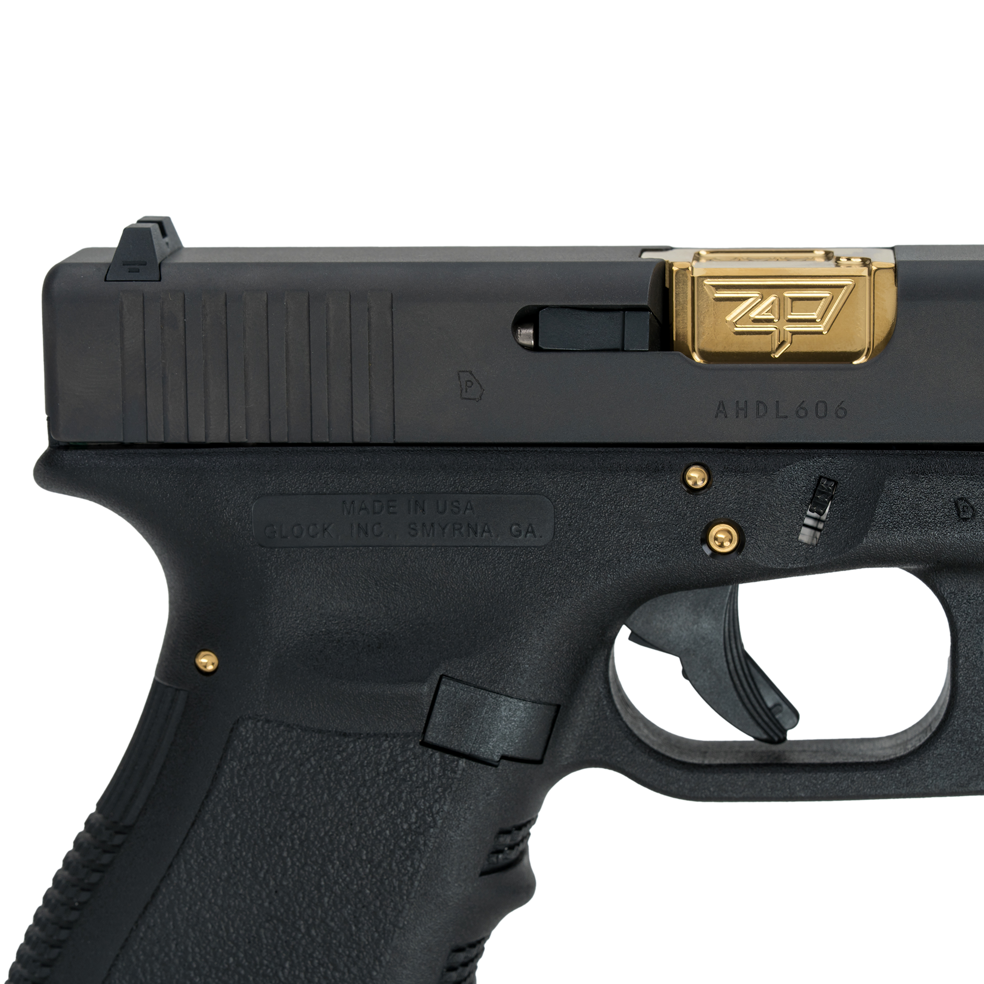 ZP Pin Set for Glock Gen 3 and Gen 4 - TiN (Gold) - Image 2