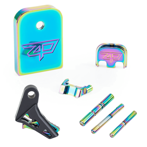 ZP Finishing Kit for Glock - Billet Extractor, Magazine Plate, Back Plate, Finishing Pins, and Trigger - Image 3