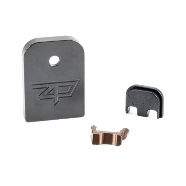 ZP Finishing Kit for Glock - Billet Extractor, Magazine Plate, and Back Plate