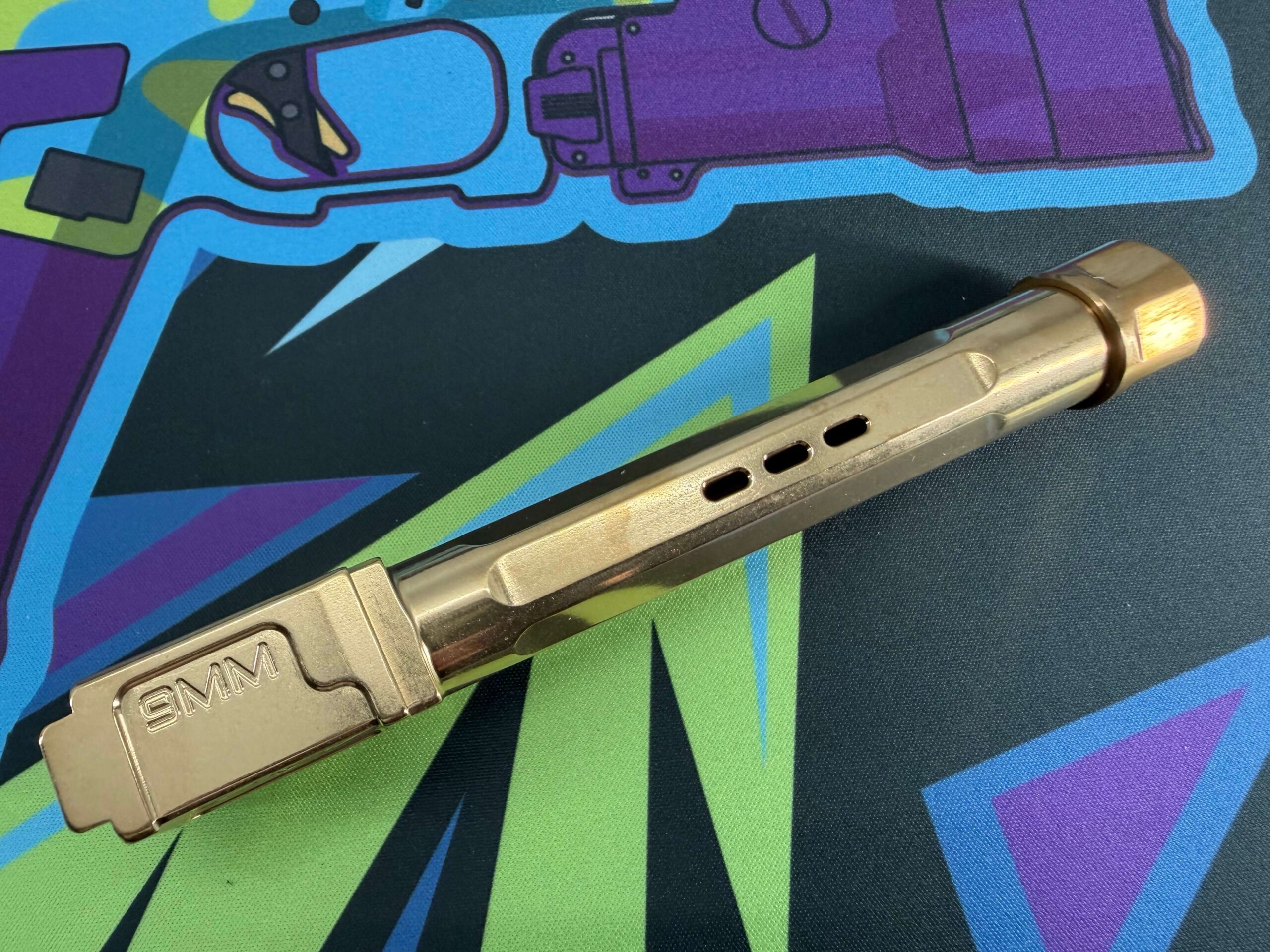 G17 Barrel - TOP Ported and Threaded - Black Nitride - Image 2