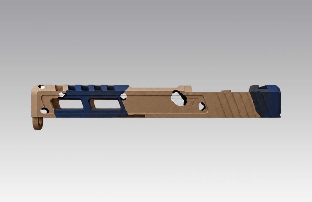 LIMITED DROP: Blueberry Choco Chip ZPS.2 Glock® 19 Gen 3 Slide - Image 3