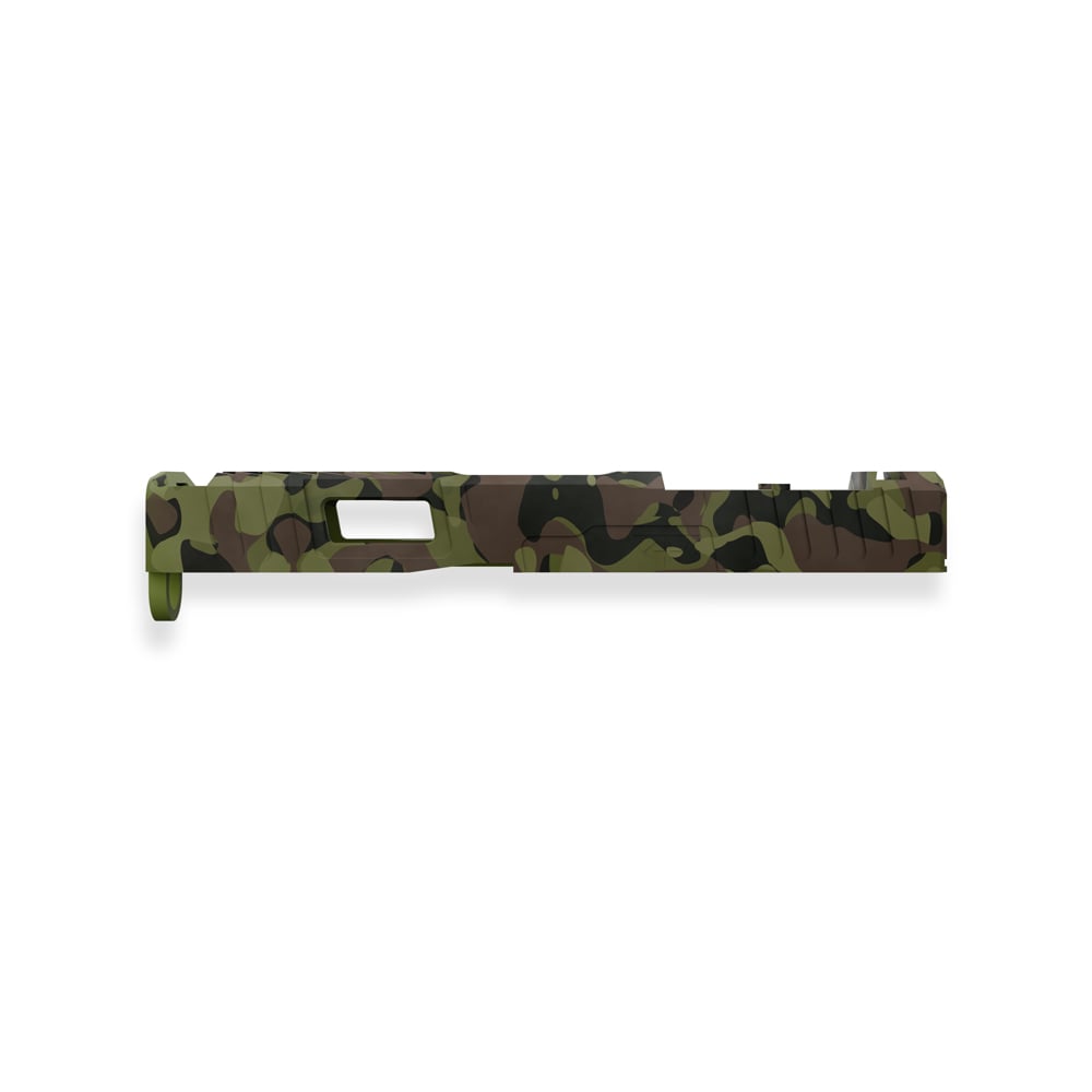 LIMITED DROP: Flecktarn Edition Integrated Blowhole System (IBS) Slide for Glock 19 Gen 5 - Image 2