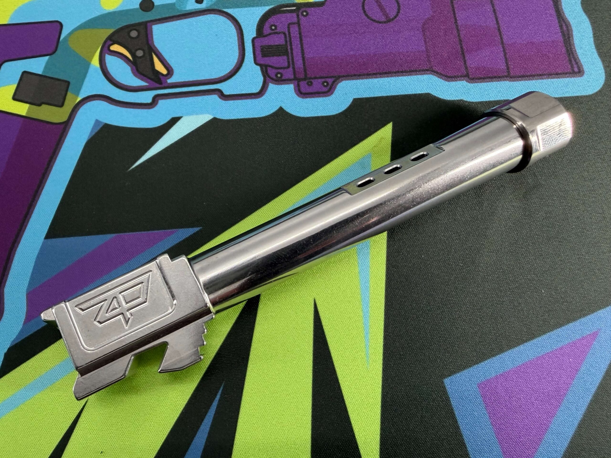 Glock 17 Gen 1-4 Top Ported Threaded Ported Barrel - Polished